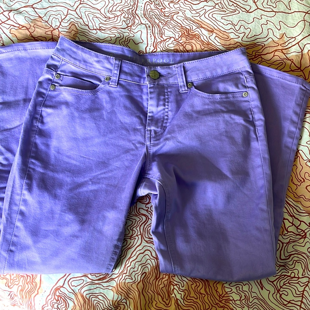 Liverpool Purple ankle cut jeans